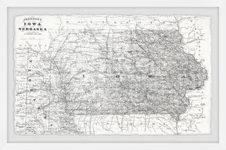 "White Iowa" Framed Painting Print, 36x24
