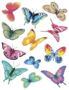 Butterfly Magic 2-Sheet IdeaStix Accents Peel and Stick
