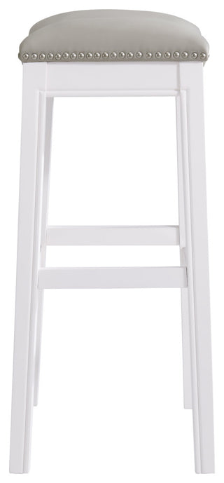 Williston Bar Stool, White, Bar Height