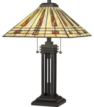 Stevie 2-Light Table Lamp, Western Bronze