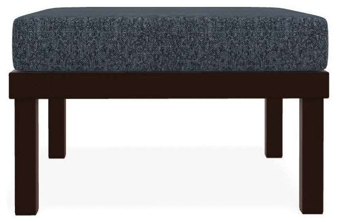 Larssen Cushion Deep Seating Outdoor Ottoman, Restore Indigo/Kona