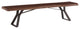 Nottingham 90-Inch Acacia Wood Live Edge Dining Bench in Walnut Finish