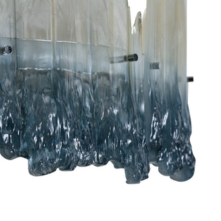 LNC Hanabalter 1-Light 28" Modern Resin LED Chandelier, Silver