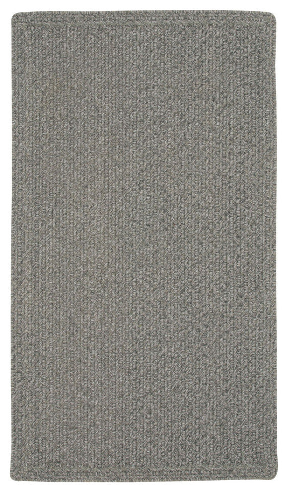 Capel Manteo Smoke 0050_350 Braided Rugs - 9'' 2" X 13'' 2" Oval
