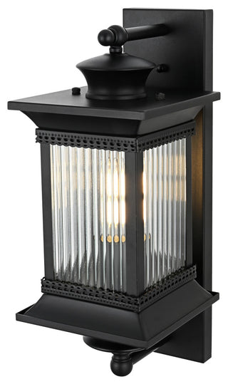 Home Living 7" Outdoor Wall Sconce, Black