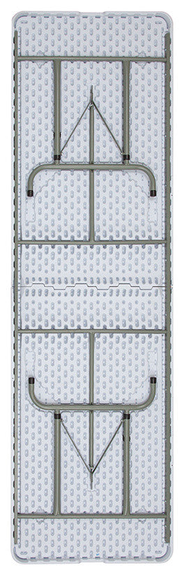 30''W x 72''L Granite White Plastic Folding Table