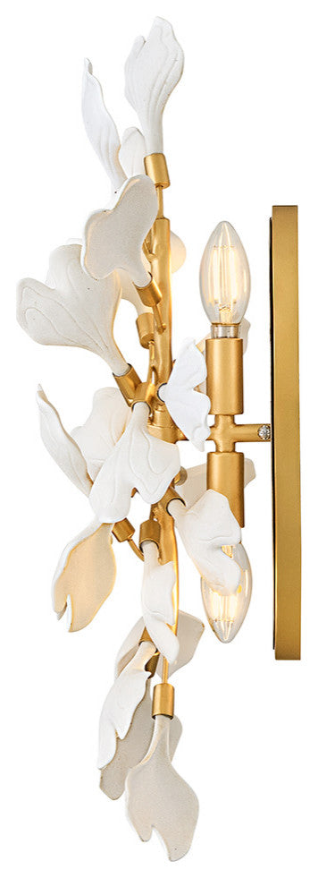 Fredrick Ramond Audra Medium Two Light Sconce, Deluxe Gold