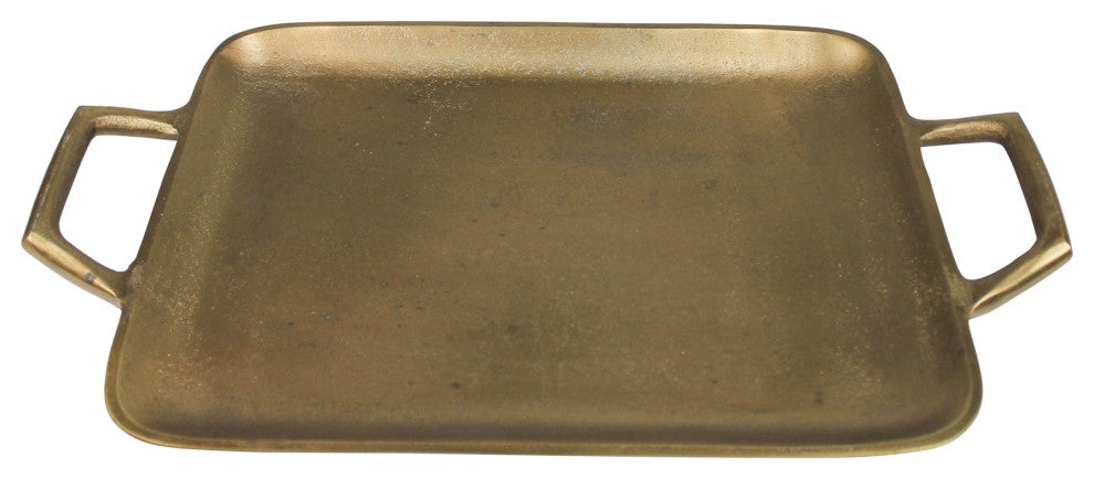 Petite Gold Metal Square Tray