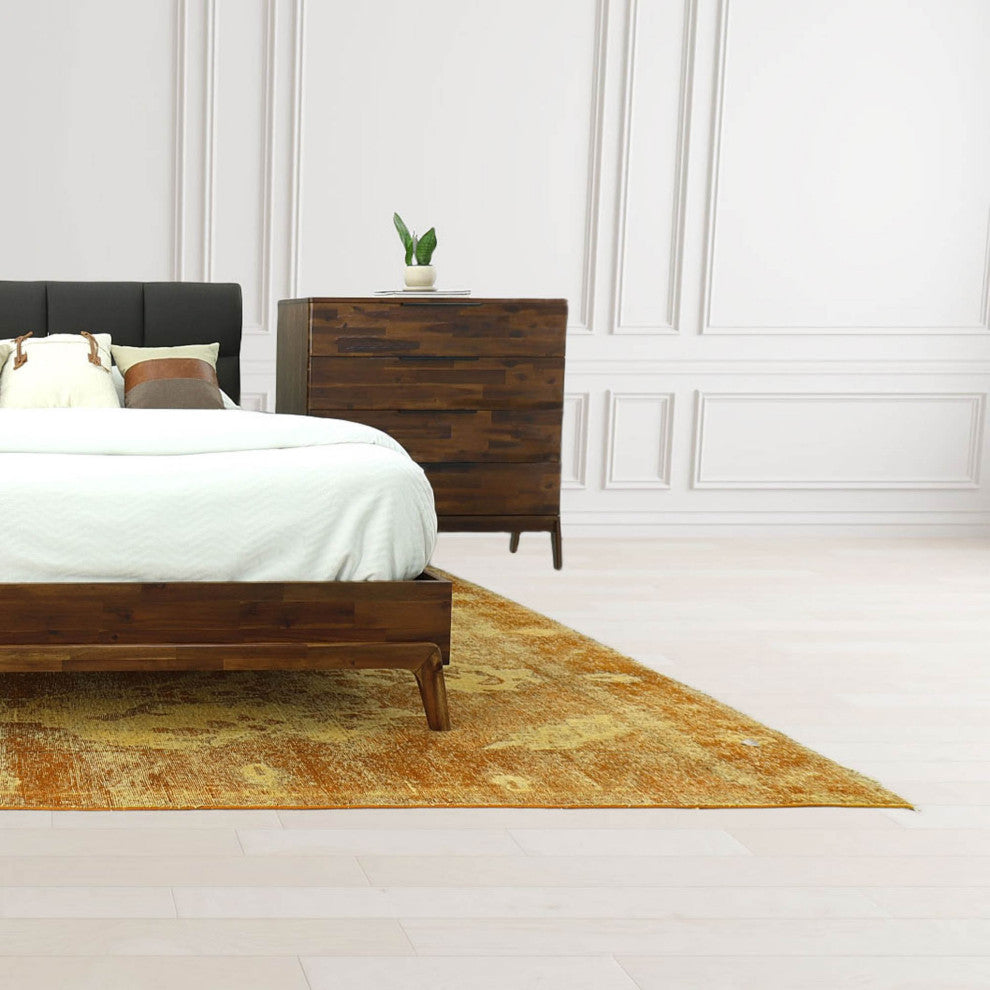 Remix Solid Wood Queen Bed With Headboard
