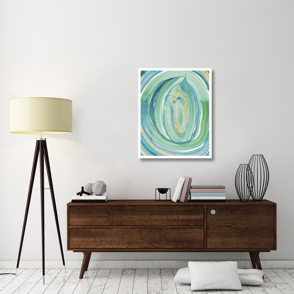 "Terrain Gilded I  Center" Digital Paper Print by Sue Schlabach, 30"x37"