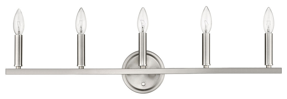 Sawyer 5-Light Satin Nickel Vanity