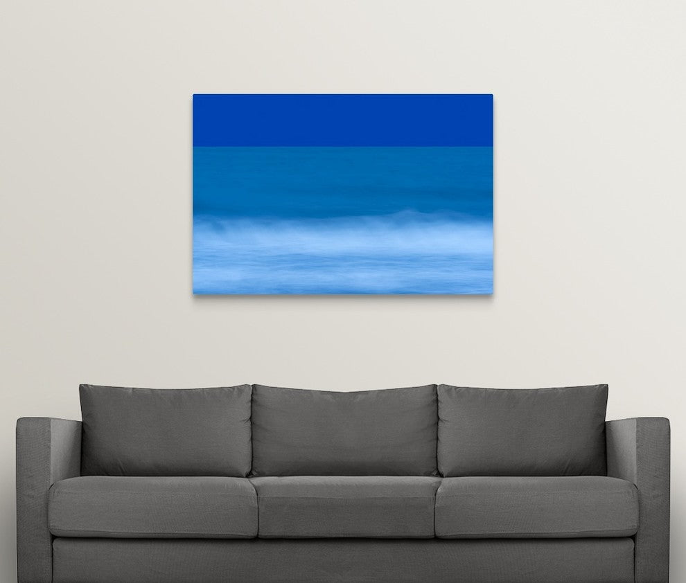"Blue Marine Atmosphere" Wrapped Canvas Art Print, 48"x32"x1.5"