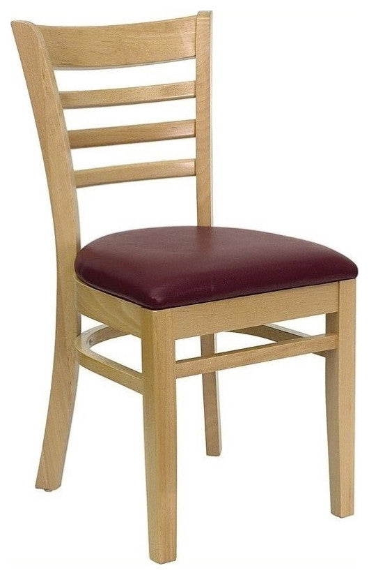Flash Furniture Hercules Series Dining Chair with Burgundy Seat