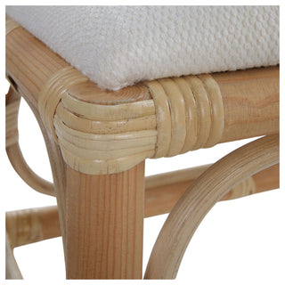 Uttermost 236-LAGUNA-BENCH-SMALL Laguna 24"W Framed Striped Bench - White