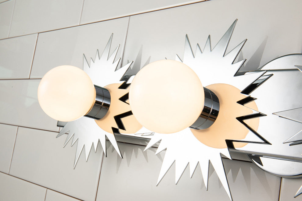 Soleil 4 Light Bath Vanity Light in Polished Chrome