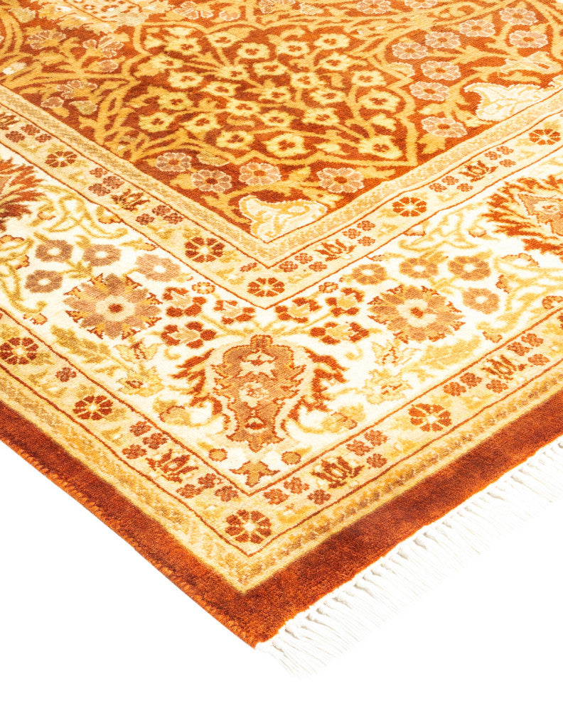 Mogul, One-of-a-Kind Hand-Knotted Area Rug Orange, 5' 3" x 8' 10"