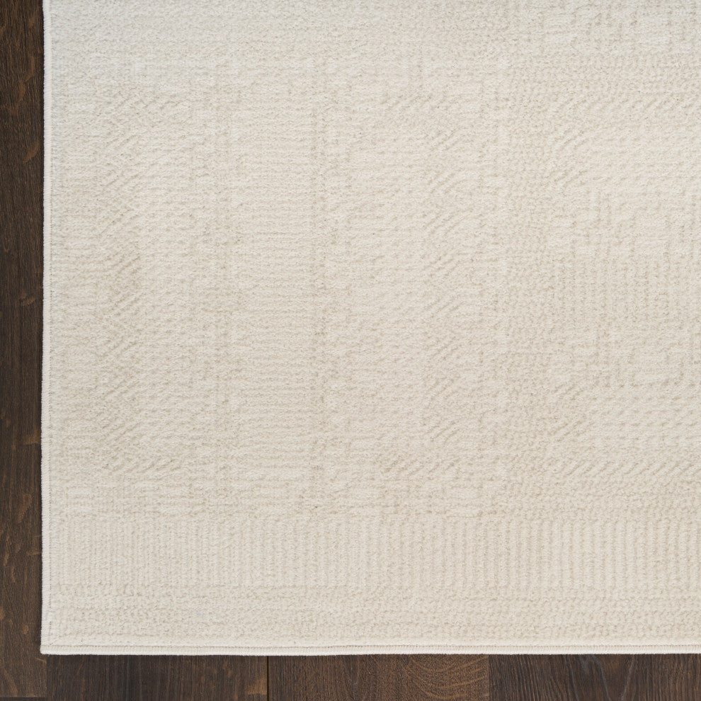 Nourison Nordic 2' x 6' Ivory Modern Indoor Rug