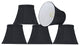 30275-5 Small Bell  Chandelier Clip On Lamp Shade Black 3"x5"x4"