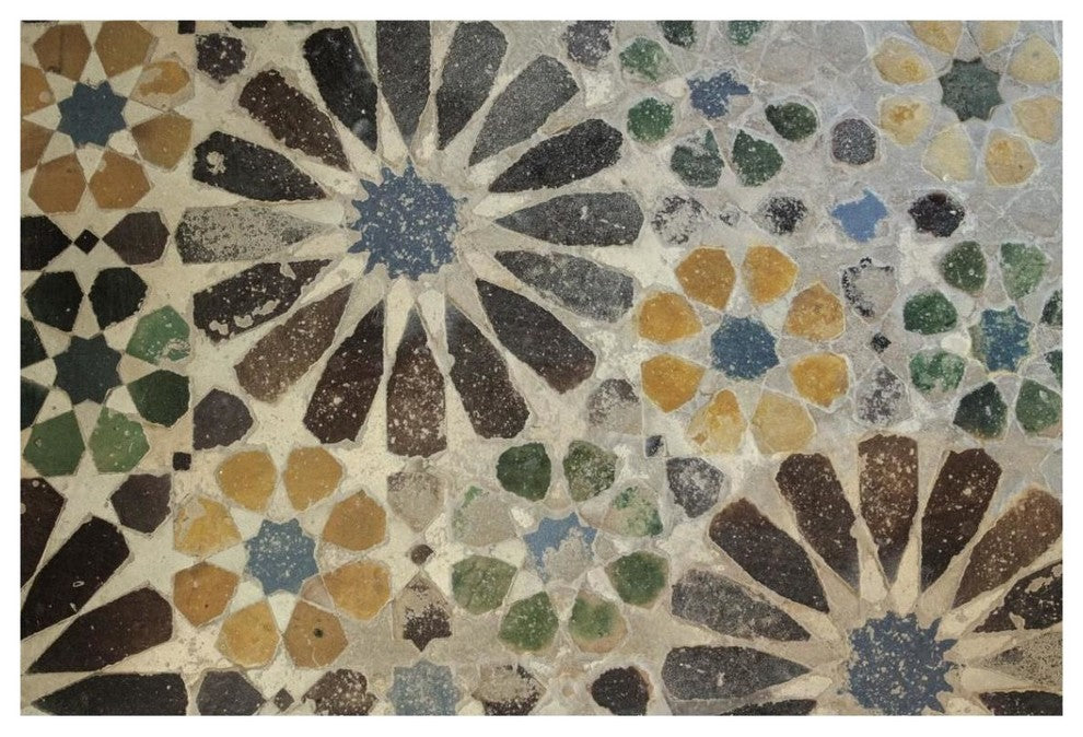 "Alhambra Tile I" Digital Paper Print by Sue Schlabach, 38"x26"