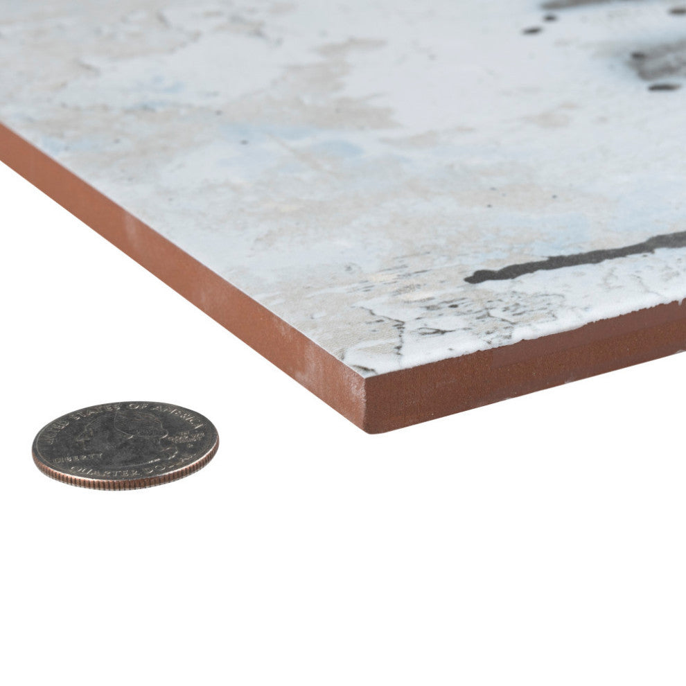 Urban Art Matte Ceramic Floor and Wall Tile