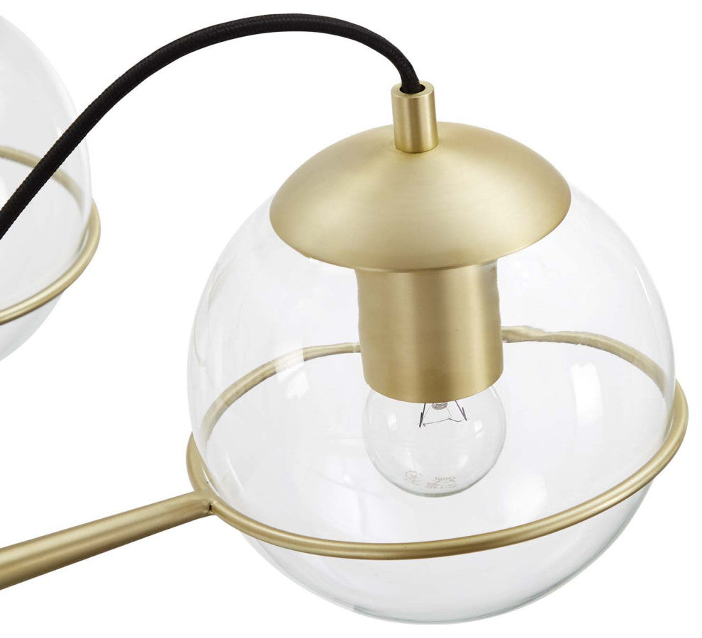 Hanna 8-Light Chandelier Clear Gold