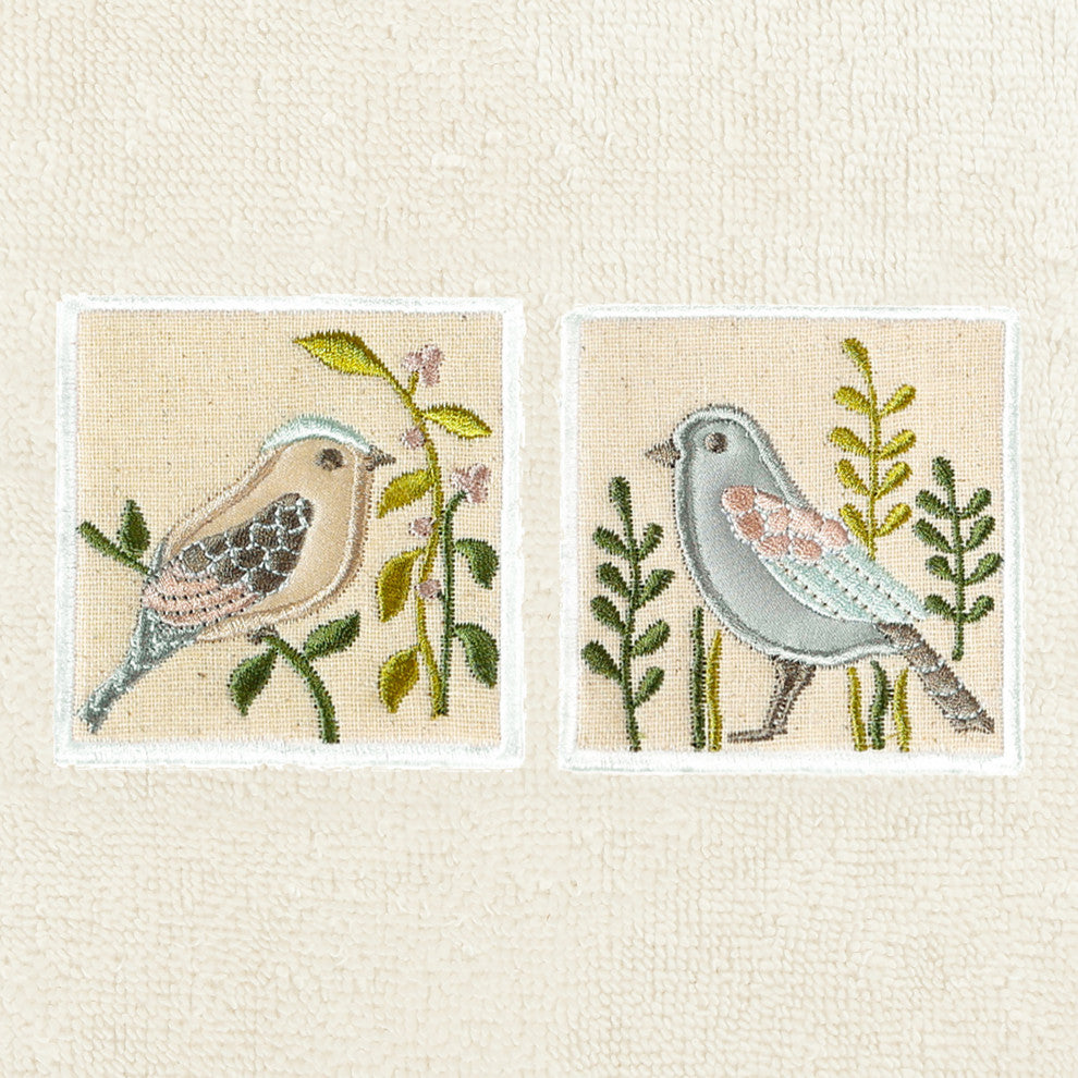 Linum Home Textiles 100% Turkish Cotton BELINDA 2PC Embellished Hand Towel Set
