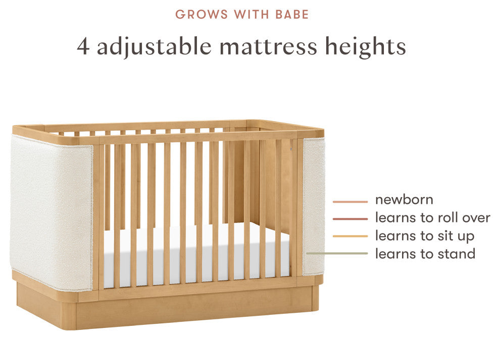 Bondi Boucle 4-in-1 Convertible Crib