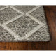 KAS Cortico 6162 Dark Gray Diamonds Area Rug, 5'x8'