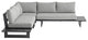 Maldives Outdoor Patio Sectional, Grey, Grey Frame