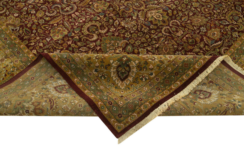 Rug N Carpet - Handmade Oriental 12' 3" x 15' 2" Oversize Oushak Area Rug