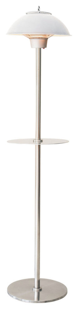 Modern Efficient Standing Electric Heater, Silver, 81.6"