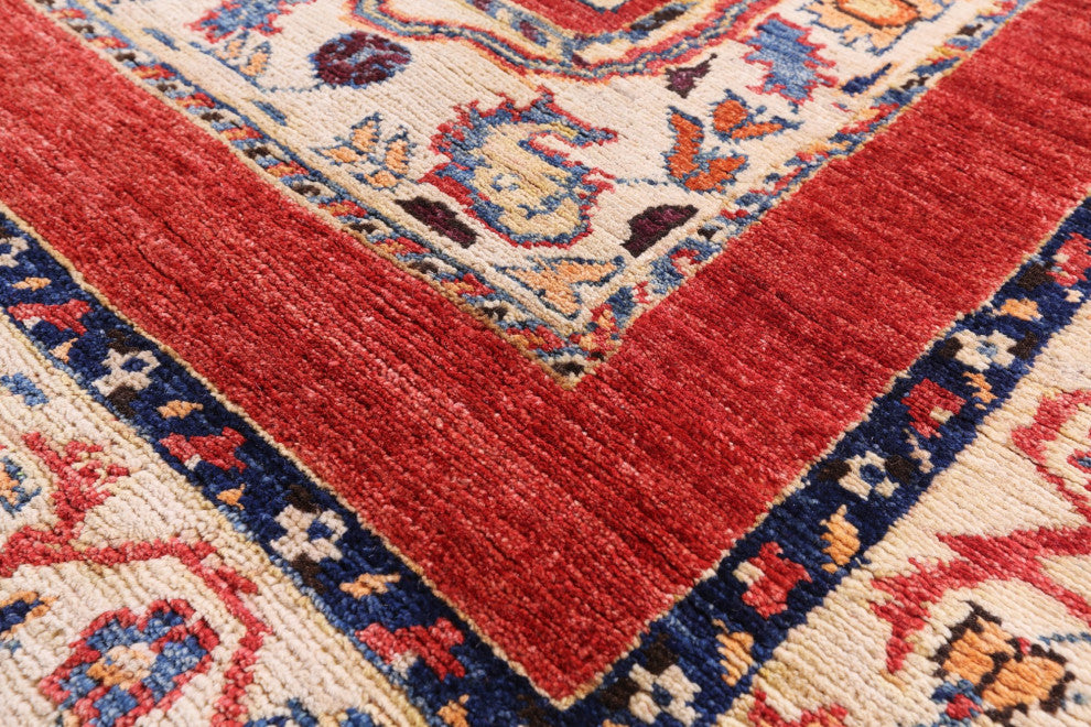 Hand Knotted Persian Garden Design Rug 4' 8" X 6' 10" Q10667