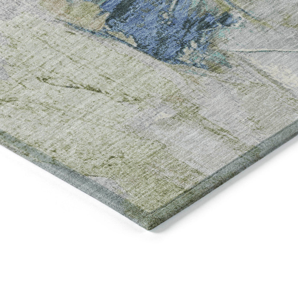 Machine Washable Indoor/Outdoor Chantille ACN1914 Beige 8' x 10' Rug