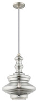 Livex Lighting Brushed Nickel 1-Light Mini Pendant