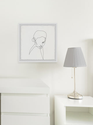 "Hang Tough" Framed Painting Print, 12x12