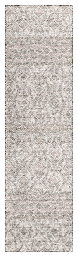 Indoor/Outdoor Sedona SN1 Sage Machine Washable 2'3" x 10' Runner Rug