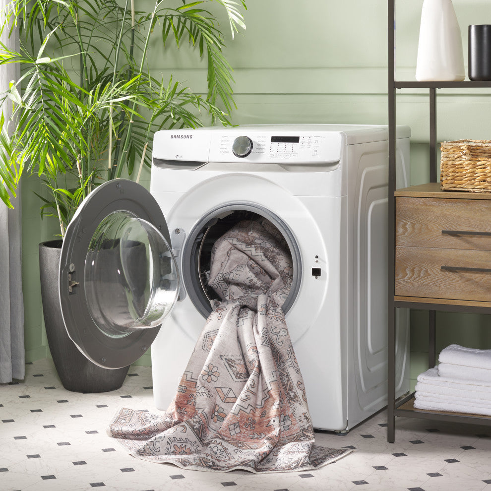 Safavieh Arizona Machine-Washable Collection ARZ132 Rug, Beige/Taupe, 9'x12'