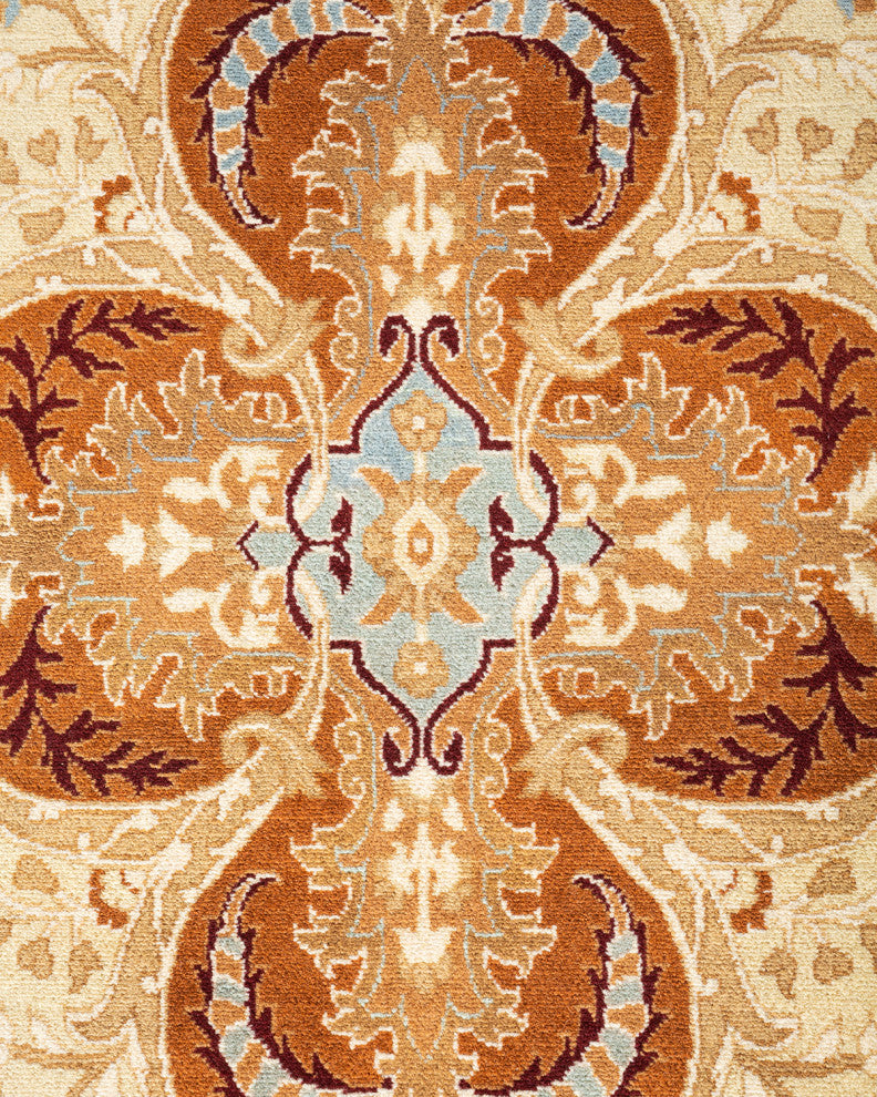 Raj One-of-a-Kind Hand-Knotted Area Rug Brown, 9'2"x12'1"