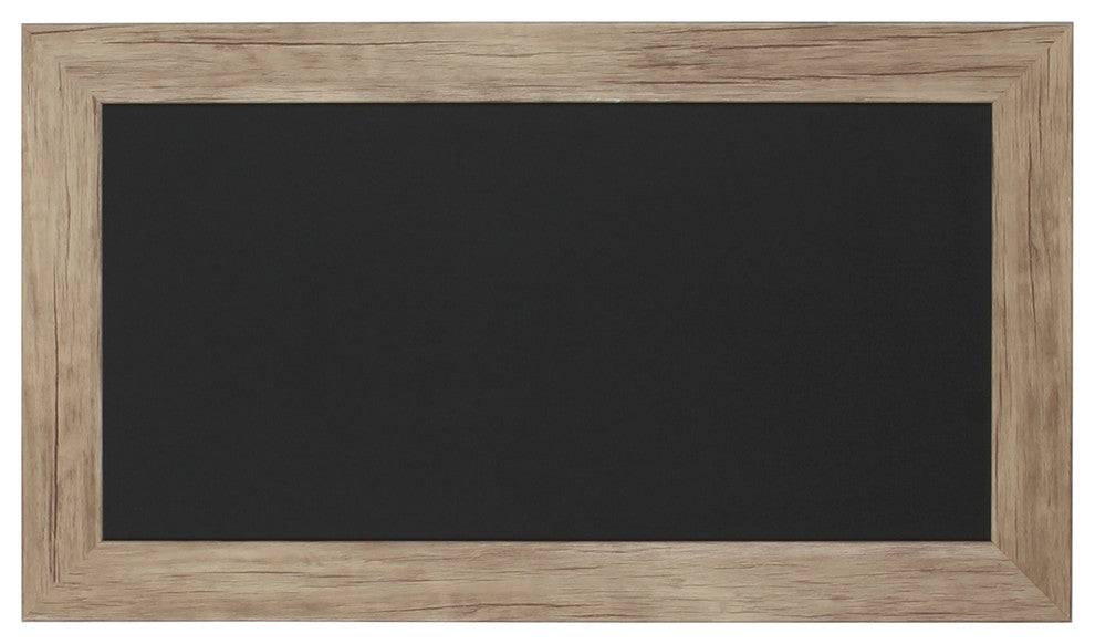 Beatrice Rustic Woodgrain Framed Magnetic Chalkboard, Rustic Brown, 23x13