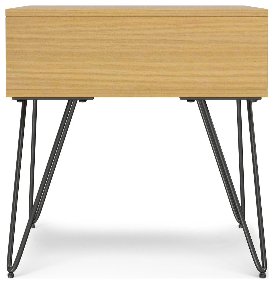 Hunter End Table, Oak Veneer