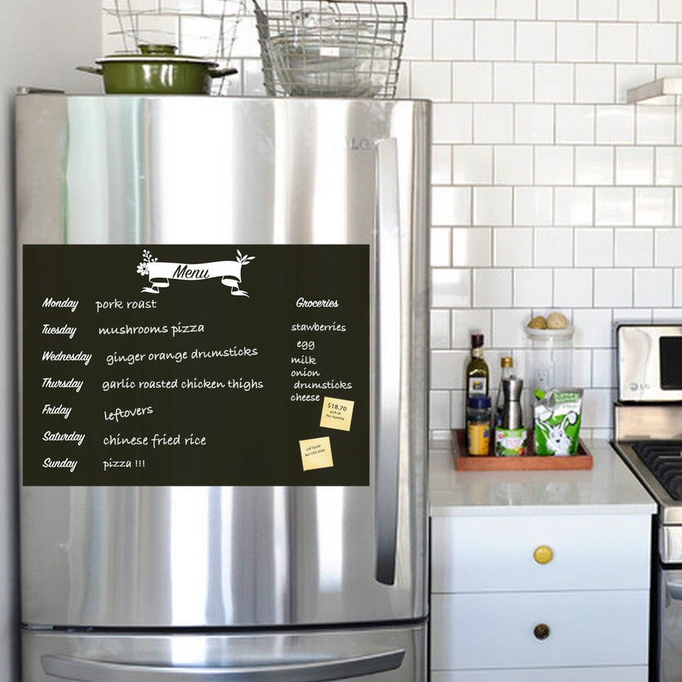 Meal Planner Chalkboard Decal, Meal Plan Decal, Decal and 1 Chalk Ink Pen