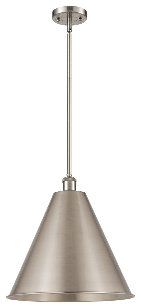 Ballston Cone Pendant, Brushed Satin Nickel, LED
