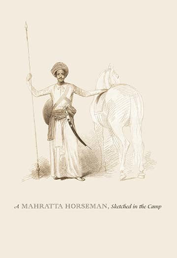 Mahratta Horseman- Fine Art Giclee Print 24" x 36"