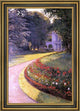 Gustave Caillebotte The Park at Yerres Framed Premium Canvas Print, 16"x24"