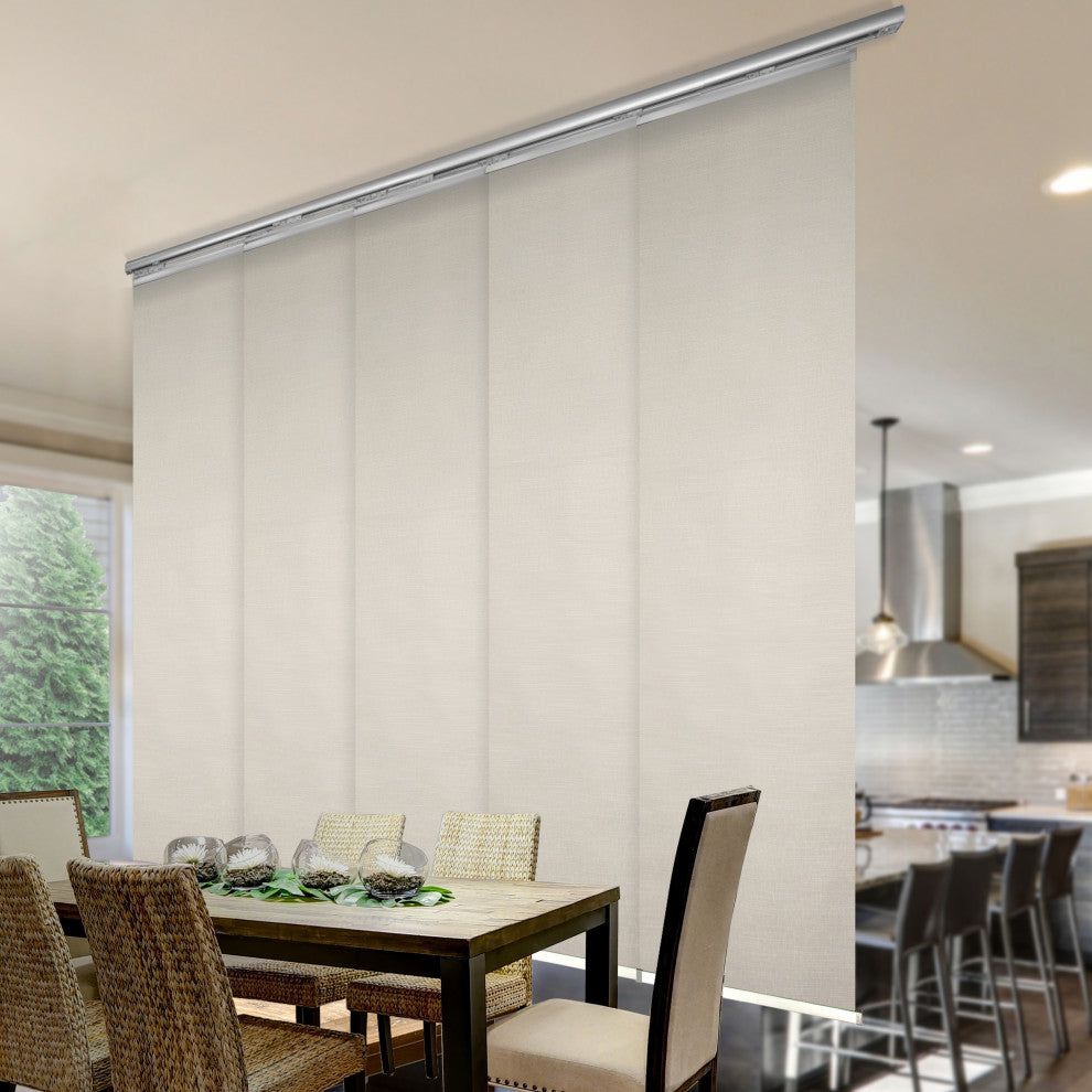 Stella 5-Panel Track Extendable Vertical Blinds 58-110"W
