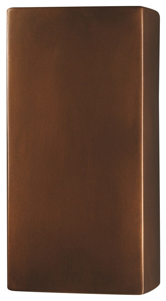 Ambiance Large Rectangle, Outdoor Wall Sconce, Copper
