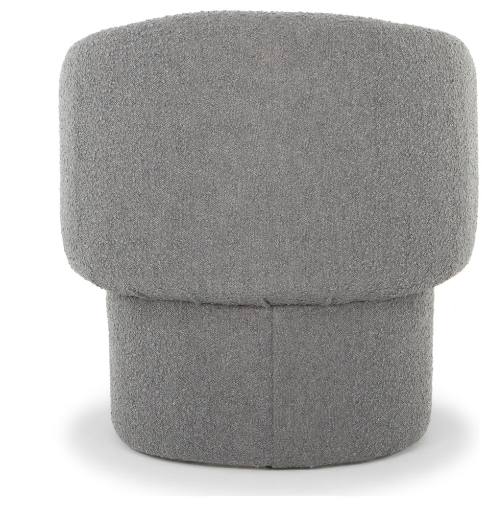 Metro Jessie Accent Chair, Charcoal Boucle Upholstery