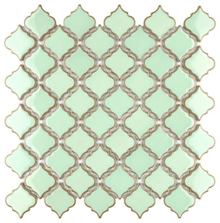Hudson Tangier Mosaic Floor and Wall Tile, Light Green