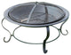 Ammon Modern Style Fire Place, Black