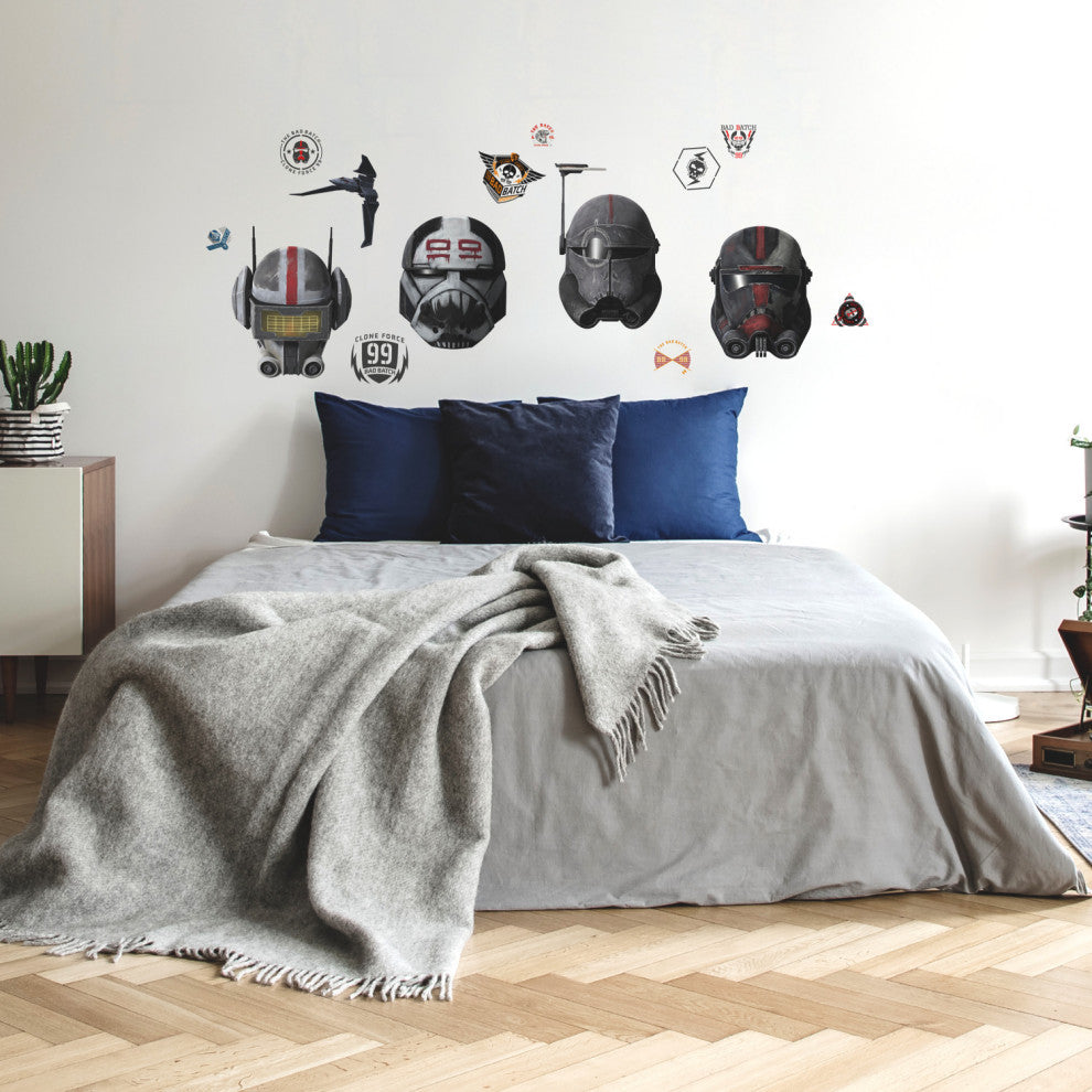 Bad Batch Helmets Peel and Stick Giant Wall Decal